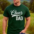 Cheer Dad Green Cheerleading Matching Parents Men's Casual T-Shirt Forest