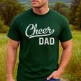 Cheer Dad Proud Cheerleading Dad Small Men's Casual T-Shirt Forest