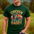 Chicken Daddy Farmer For Men Men's Casual T-Shirt Forest