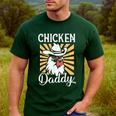 Chicken Daddy Vintage Poultry Farmer Fathers Day Men's Casual T-Shirt Forest