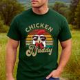 Chicken-Shirt Rooster Daddy Vintage Farmer Dad Father Men's Casual T-Shirt Forest