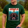 Chocolate Lab Jowls Labrador Retriever Dog Mom Dad Men's Casual T-Shirt Forest