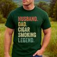 Cigar Lover For Dad Men Vintage Cigar Saying Men's Casual T-Shirt Forest