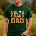 Color Guard Dad Flag Flipping Father Men's Casual T-Shirt Forest