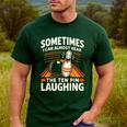 Cool Bowling Men Dad Bowler Fun Crazy Best Bowling Men's Casual T-Shirt Forest
