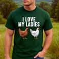 Cool Chicken Art For Men Women Dad Rooster Chicken Farmer Men's Casual T-Shirt Forest Cool Chicken Art For Men Women Dad Rooster Chicken Farmer Men's Casual T-Shirt Forest