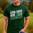 Cool Dads Run Marathons Marathon Running Runner Men's Casual T-Shirt Forest