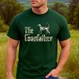Coonfather Coon Hunting Dogs Coonhound Dad Men's Casual T-Shirt Forest