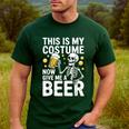 This Is My Costume Give Me A Beer Shirt Men Dad Halloween Men's Casual T-Shirt Forest