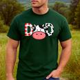 Cow Mom Or Dad Birthday Farm Birthday Party Men's Casual T-Shirt Forest