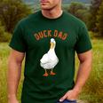 Cute Duck Dad Lover Illustration Duck Owner Men's Casual T-Shirt Forest Cute Duck Dad Lover Illustration Duck Owner Men's Casual T-Shirt Forest