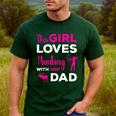 Cute Girls Hunting Dad Daughter Hunting Buddy Hunter Men's Casual T-Shirt Forest
