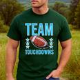Cute Team Touchdowns Gender Reveal For Mom And Dad Men's Casual T-Shirt Forest