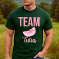 Cute Team Tutus Gender Reveal For Mom And Dad Men's Casual T-Shirt Forest