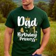 Dad Of The 1st Birthday Princess Girl 1 Years Old B-Day Men's Casual T-Shirt Forest