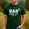 Dad 2 Second Time Dad Dad Of Two Men's Casual T-Shirt Forest Dad 2 Second Time Dad Dad Of Two Men's Casual T-Shirt Forest