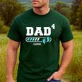 Dad 4 Fourth Time Dad Dad Of Four Men's Casual T-Shirt Forest