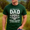 Dad Airplane Plane Aviation Aircraft Mechanic Men's Casual T-Shirt Forest