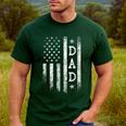 Dad American Flag Dad Patriotic Father's Day Men's Casual T-Shirt Forest Dad American Flag Dad Patriotic Father's Day Men's Casual T-Shirt Forest