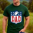 Dad American Football Happy Birthday Family Matching Retro Men's Casual T-Shirt Forest Dad American Football Happy Birthday Family Matching Retro Men's Casual T-Shirt Forest