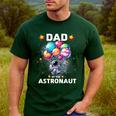 Dad Of The Astronaut Space Theme First Birthday Party Men's Casual T-Shirt Forest