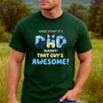 My Dad Is Awesome Fathers Day Shirt From Son Daughter Wife Men's Casual T-Shirt Forest