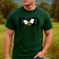 Dad Bee Cute Beekeeping 1st Birthday Matching Family Dada Men's Casual T-Shirt Forest