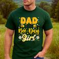 Dad Of The Bee Day Girl Flower Birthday Family Matching Men's Casual T-Shirt Forest