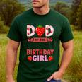Dad Of The Berry First Birthday Girl Sweet Strawberry Men's Casual T-Shirt Forest