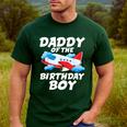Dad Of The Birthday Boy Airplane Men's Casual T-Shirt Forest