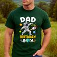 Dad Of The Birthday Boy Astronaut Outer Space Birthday Men's Casual T-Shirt Forest