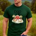 Dad Of The Birthday For Boy Barnyard Farm Animals Party Men's Casual T-Shirt Forest