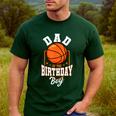 Dad Of The Birthday Boy Basketball Theme Bday Party Men's Casual T-Shirt Forest