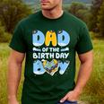 Dad Of The Birthday Boy Blue Dog Family Matching Men's Casual T-Shirt Forest