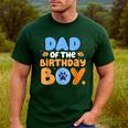 Dad Of The Birthday Boy Dog Lover Family Matching Men's Casual T-Shirt Forest