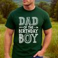 Dad Of The Birthday Boy Father Papa Family Matching Men's Casual T-Shirt Forest