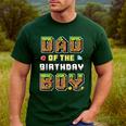 Dad Of The Birthday Boy Gamer Pixel Birthday Party Matching Men's Casual T-Shirt Forest