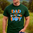 Dad Of The Birthday Boy Matching Family Blippy Men's Casual T-Shirt Forest