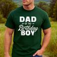 Dad Of The Birthday Boy Matching Family Party Men's Casual T-Shirt Forest