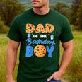 Dad Of The Birthday Boy Milk And Cookies 1 Year Old Men's Casual T-Shirt Forest