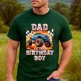 Dad Of The Birthday Boy Monster Truck Birthday Men's Casual T-Shirt Forest Dad Of The Birthday Boy Monster Truck Birthday Men's Casual T-Shirt Forest