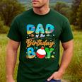 Dad Of The Birthday Boy Ofishally One Family Matching Party Men's Casual T-Shirt Forest