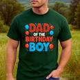 Dad Of The Birthday Boy Spider Web Party Men's Casual T-Shirt Forest