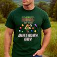 Dad Of The Birthday Boy Video Gamer Pixel Number Men's Casual T-Shirt Forest