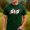 Dad Of The Birthday Boys Space Astronaut 1st Birthday Family Men's Casual T-Shirt Forest
