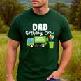 Dad Birthday Crew Garbage Truck Birthday Party T-Shirt Men's Casual T-Shirt Forest
