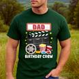 Dad Birthday Crew Movie Night Theme Matching Party Men's Casual T-Shirt Forest Dad Birthday Crew Movie Night Theme Matching Party Men's Casual T-Shirt Forest
