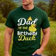 Dad Of The Birthday Duck Boy Rubber Duck Birthday Girl Men's Casual T-Shirt Forest Dad Of The Birthday Duck Boy Rubber Duck Birthday Girl Men's Casual T-Shirt Forest