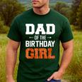 Dad Of The Birthday Girl Basketball Dad Family Matching Men's Casual T-Shirt Forest