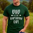 Dad Of The Birthday Girl Daddy & Daughter Bday Party Father Men's Casual T-Shirt Forest